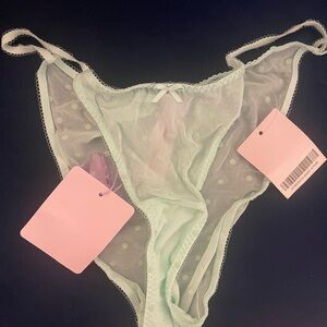 Seafoam Dot Bikini Panty by Savage x Fenty